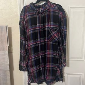 Oversized free people flannel